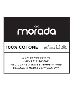 6 - Completo lenzuola letto Lara Morada in Cotone a tinta unita