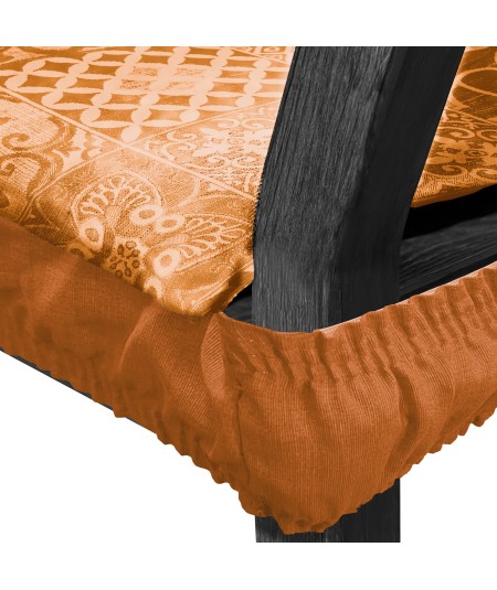 2 - Set cuscini coprisedia vesto con sistema di fissaggio con elastico in tessuto Jacquard sfoderabile 2pz art Eros